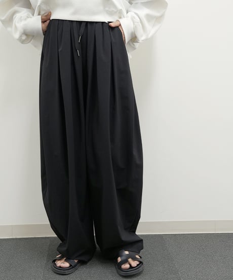 Stretch  nylon tuckpants　【ラスト1点】