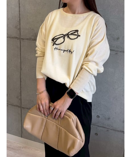 【ROSIEE】　ご予約  メガネモチーフKnit