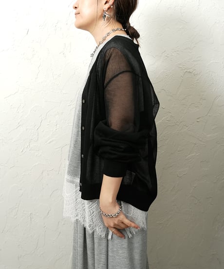 Conpact sheer cardigan【ラスト1点】