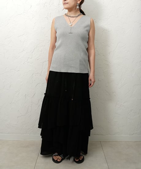 Glitter　2way knit tank