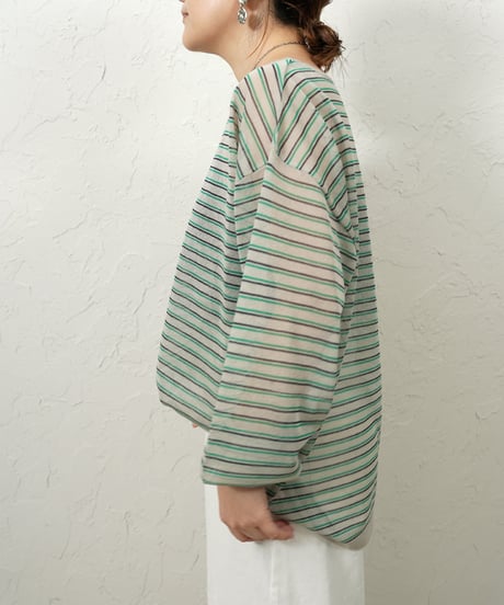Sheer border knit【残り僅か！】
