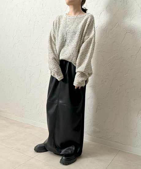 MIX nep yarn pullover