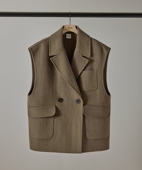 【YENN】　ご予約  DOUBLE FACE VEST JK