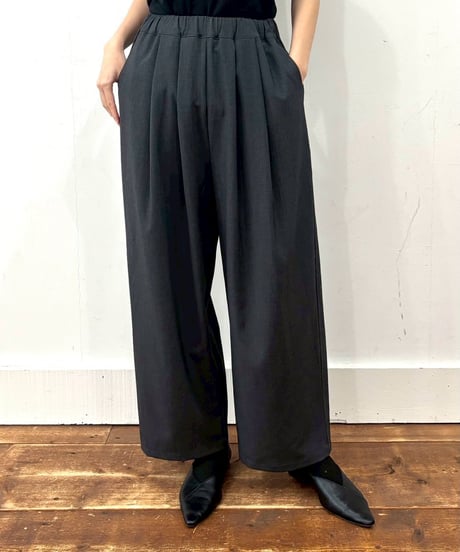 【siro de labonte】　ご予約  stretch flannel tuck easy pants