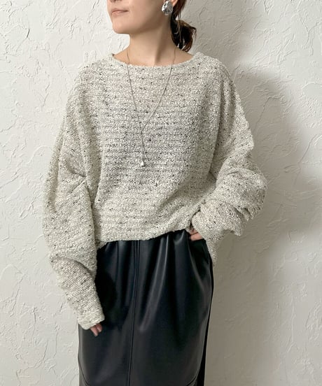 MIX nep yarn pullover