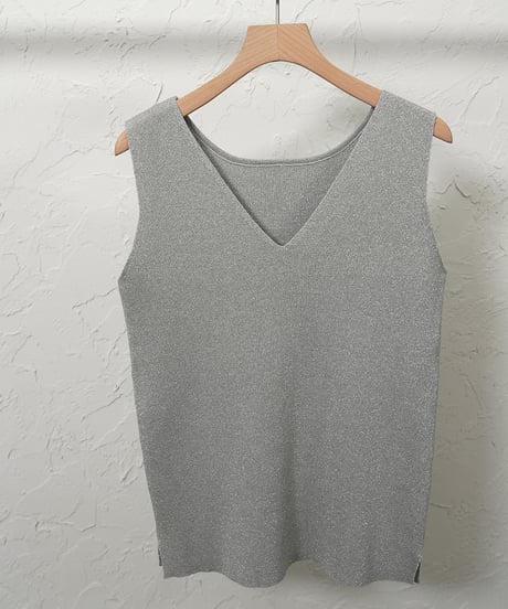 Glitter　2way knit tank
