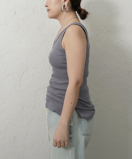 Stylish　rib tanktop【ラスト1点】