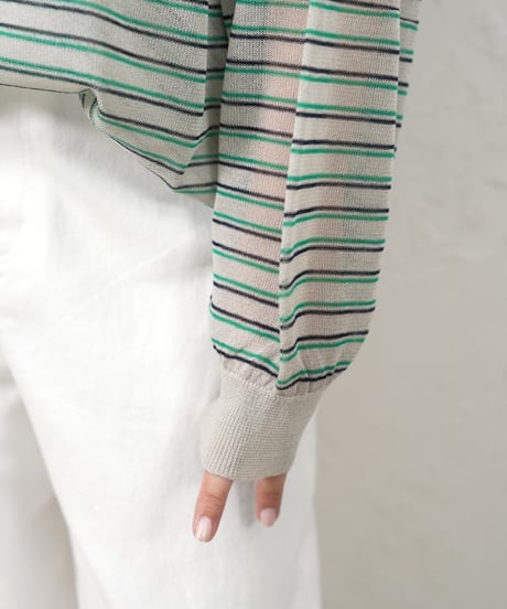 Sheer border knit【残り僅か！】