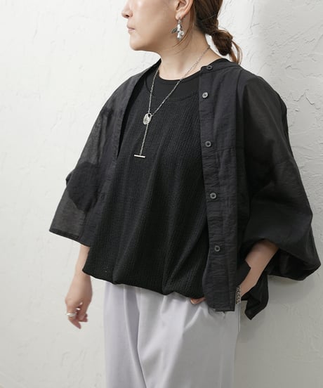 Soft rib short shirt ラスト１点！