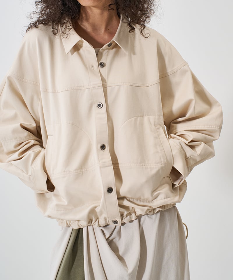 ✳︎スリーフォー✳︎DECEMBERMAY✳︎フード付きブルゾン✳︎ YENN】 ご予約 ROUND VOLUME BLOUSON | select shop