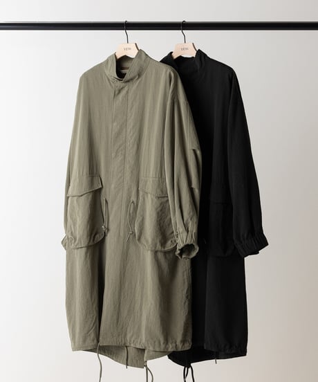 WASHED LONG COAT【blackラスト２点】