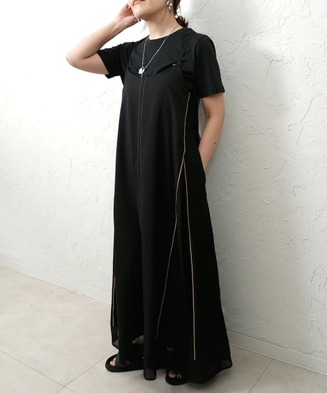 Merrow line camisole dress【ラスト2点】