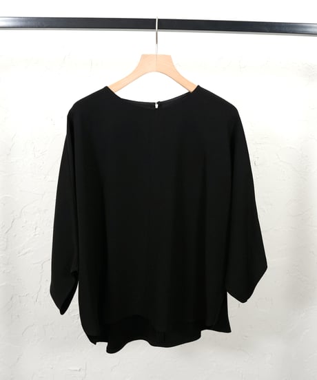 Georgette　poncho　blouse【Charcoalラスト1点】