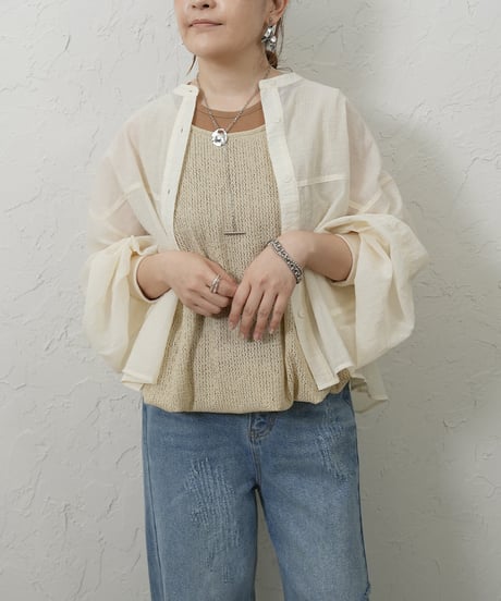 Soft rib short shirt ラスト１点！
