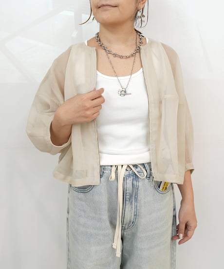 Sheer ZIP blouson【ラスト1点】