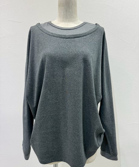【CYAN tokyo】　ご予約  レイヤーネックドルマンTOPS