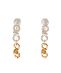 【Sea'ds mara】　  Knot hoop earrings