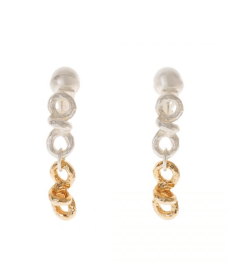 【Sea'ds mara】　  Knot hoop earrings