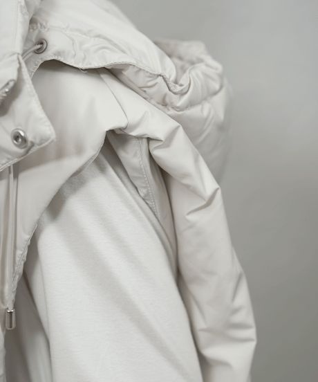 2way hoodie  down vest