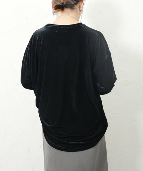 Logo  print velor　TOPS【ラスト1点】