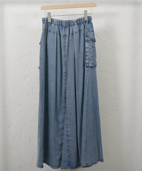Tencel denim work skirt【ラスト1点】