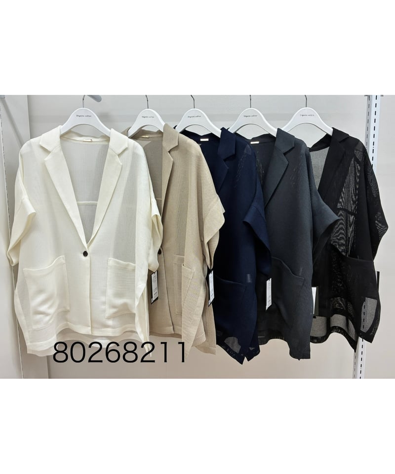 Dignite collier】 ご予約 メッシュハーフスリーブJK | select sh