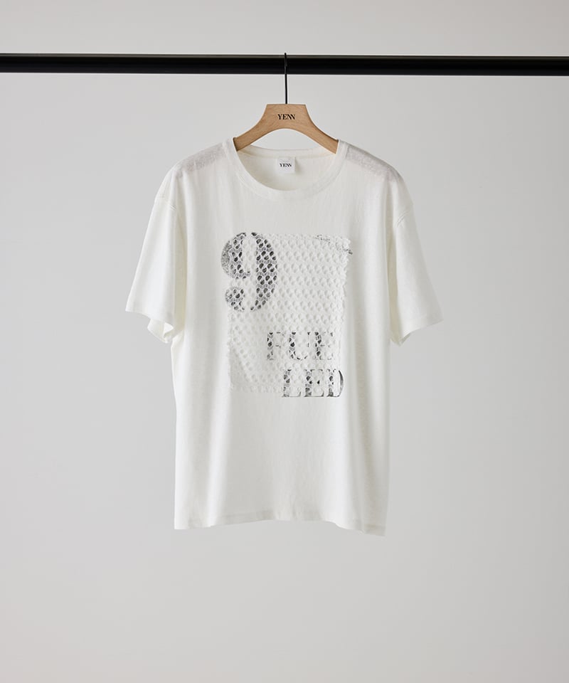YENN】 ご予約 LACE FRAME LOGO TEE | select shop Liren