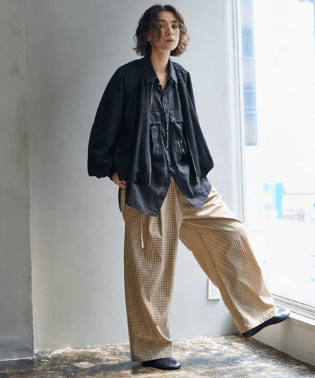 Sheer denim big shirt【ラスト2点】