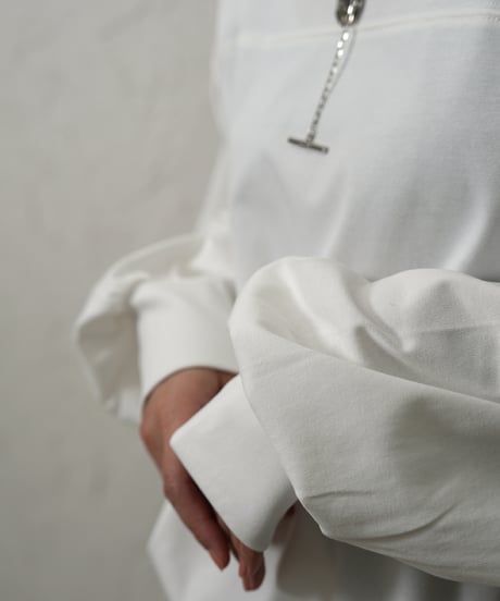 Boat neck　long tee