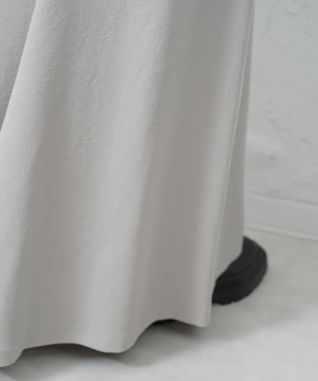 Stretch georgette back flare skirt ラスト1点