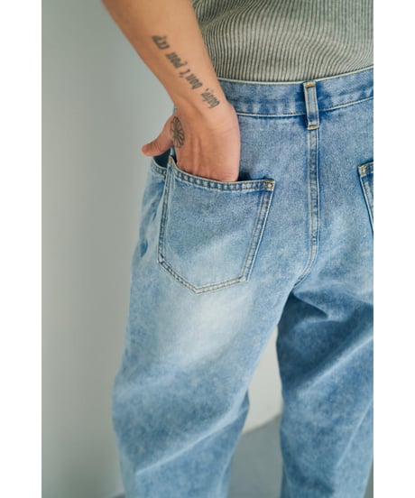 TUCK BELT DENIM PT【ラスト1点】