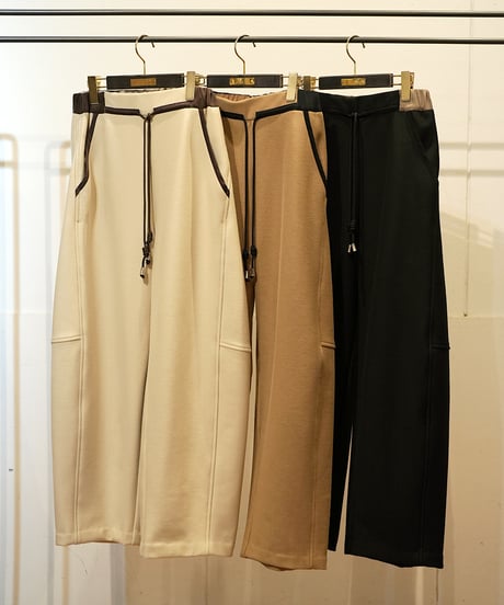 【Lallia Mu】　ご予約  ボンディングジャージーカーブパンツ