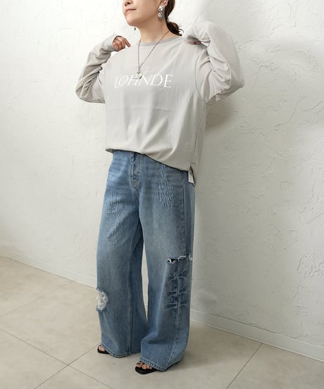 Georgette　logo pullover