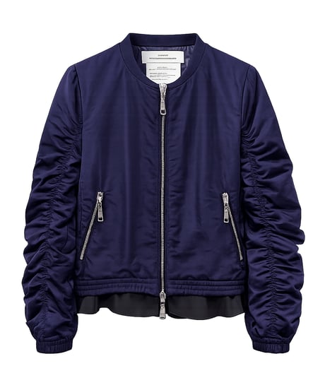 【MAISON MAVERICK】　ご予約  Gathered Sleeve Blouson with Back Ribbon