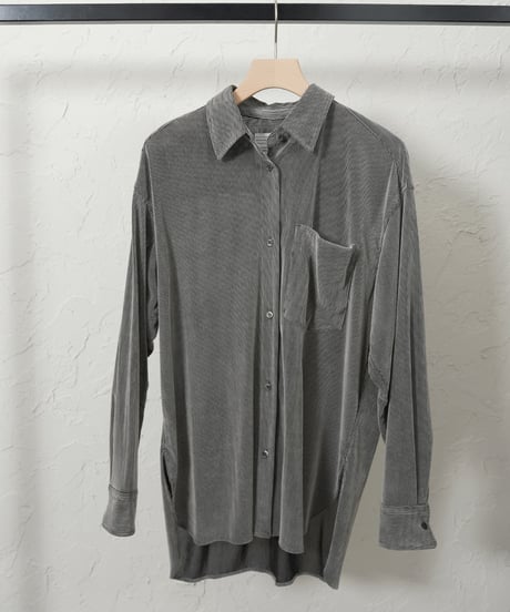 Sheer flocky stripe shirt 残り僅か！