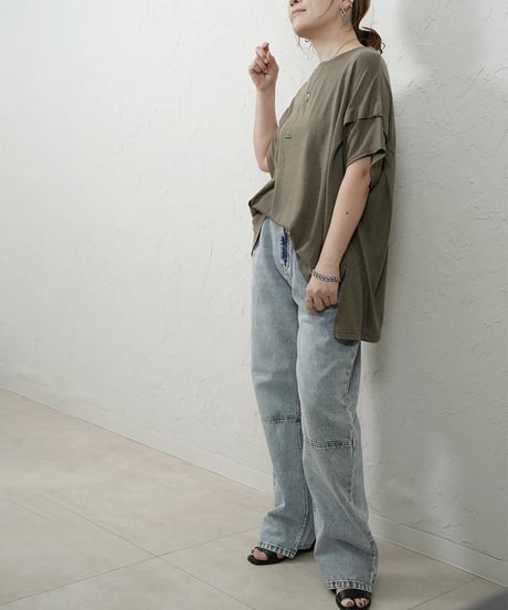 Prime cool leeve tuck Tshirt