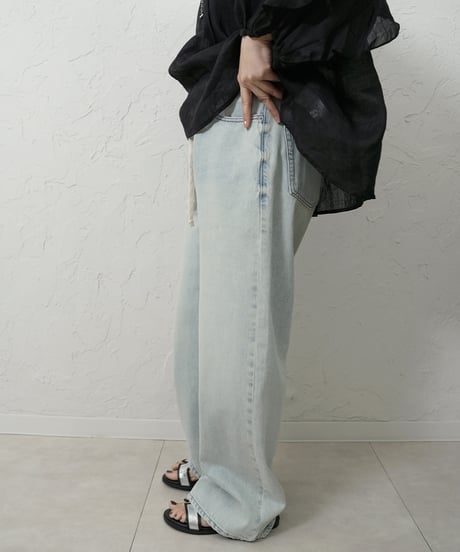 Liren別注size　再再販！ご予約　Draw string loose denim