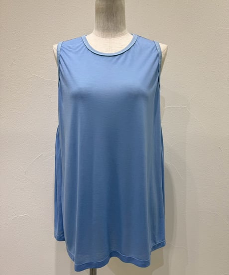 【CYAN tokyo】　ご予約  シアー天竺バックギャザータンク