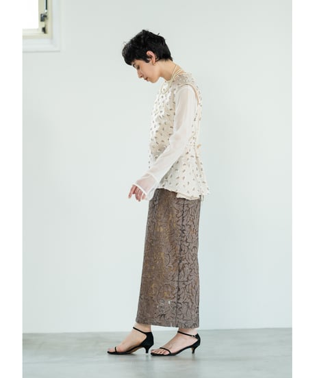 Popcorn flour blouse【ラスト2点】