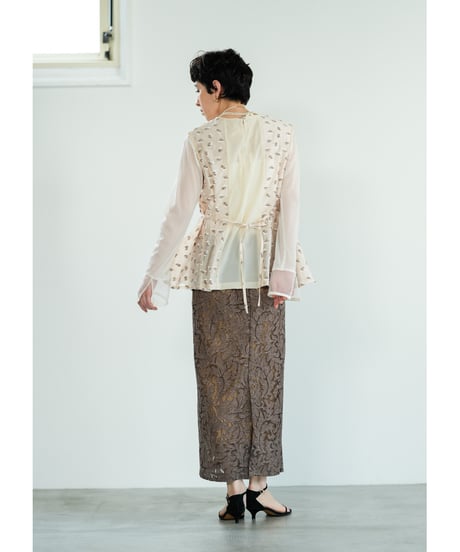 Popcorn flour blouse【ラスト2点】