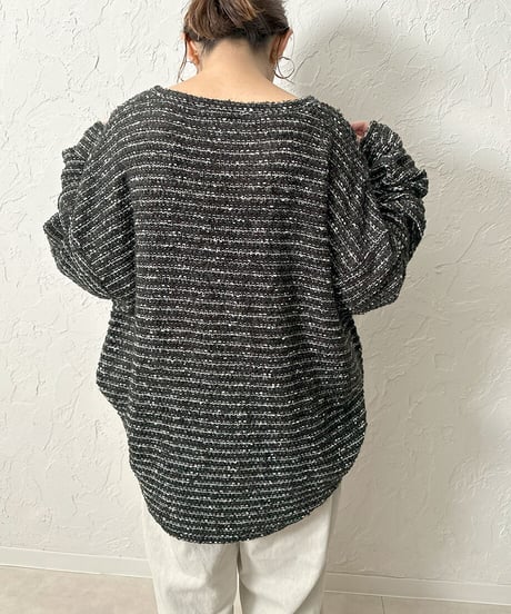 MIX nep yarn pullover
