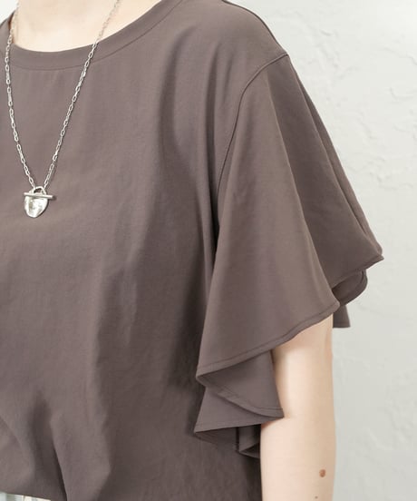 Georgette　frill blouse