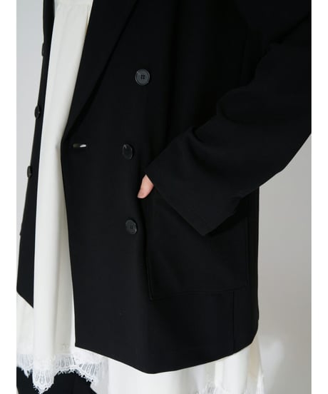 Soft rib long light Jacket