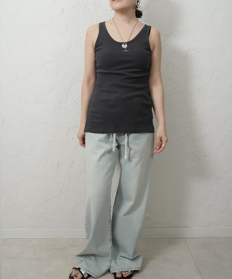 Stylish　rib tanktop【ラスト1点】