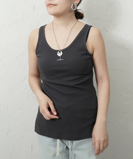 Stylish　rib tanktop【ラスト1点】