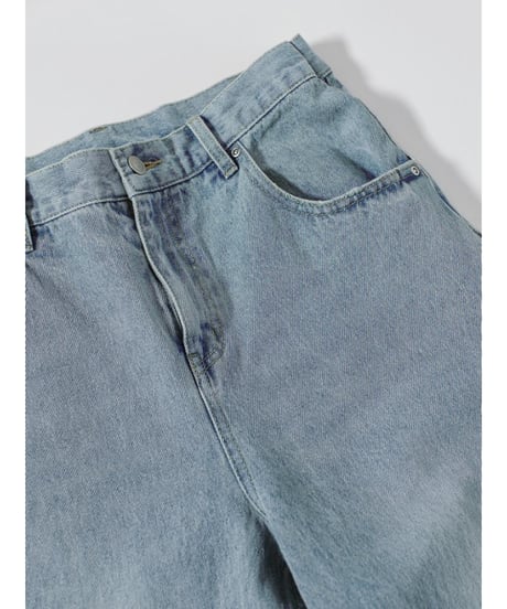 【YENN】再販ご予約  SIDE PLEATED DENIM PT