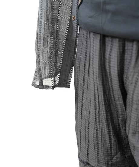 Tencel linen race stripe pants 追加！