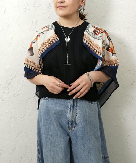 Scarf sleeve pullover【追加！ラスト1点】