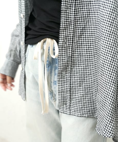 French linen 2WAY SHIRT