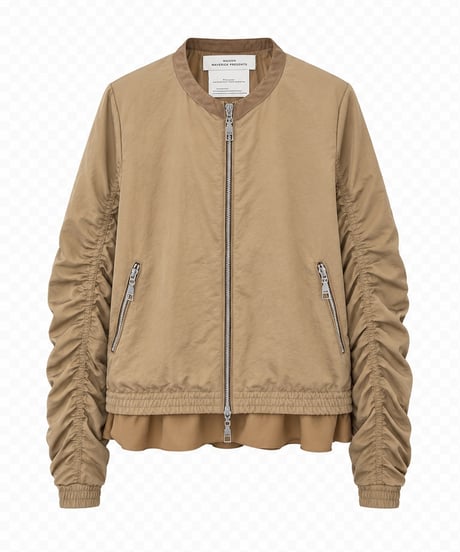 【MAISON MAVERICK】　ご予約  Gathered Sleeve Blouson with Back Ribbon